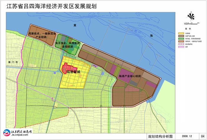 东吕四港经济开发区规划图