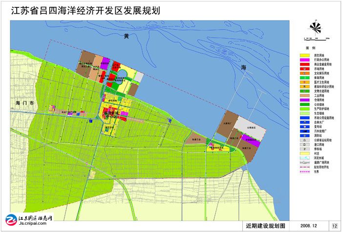 东吕四港经济开发区规划图